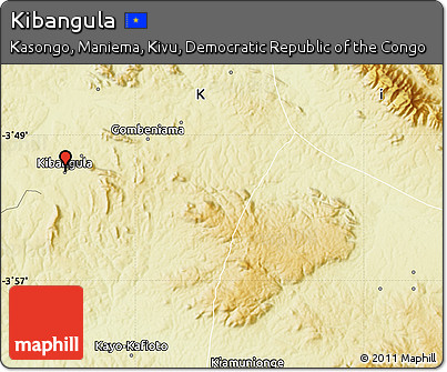 Physical Map of Kibangula