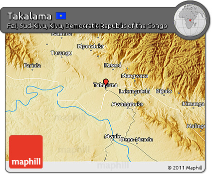 Physical 3D Map of Takalama