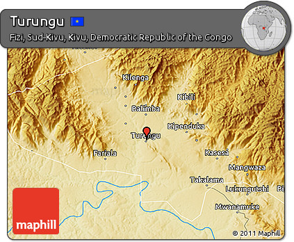 Physical 3D Map of Turungu