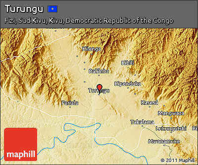 Physical 3D Map of Turungu