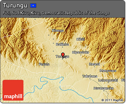 Physical 3D Map of Turungu