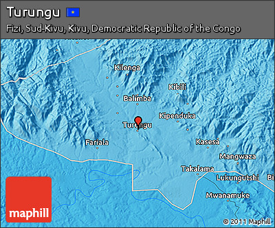 Political 3D Map of Turungu