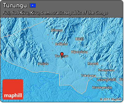 Political 3D Map of Turungu