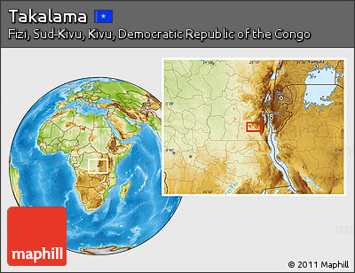 Physical Location Map of Takalama