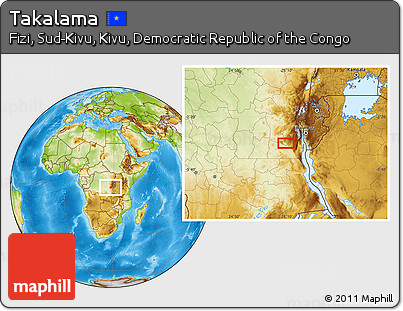 Physical Location Map of Takalama