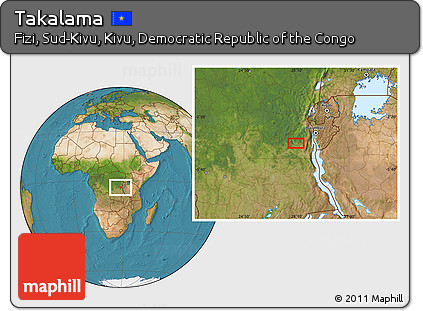 Satellite Location Map of Takalama