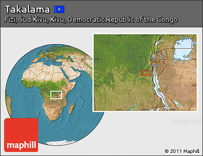 Satellite Location Map of Takalama