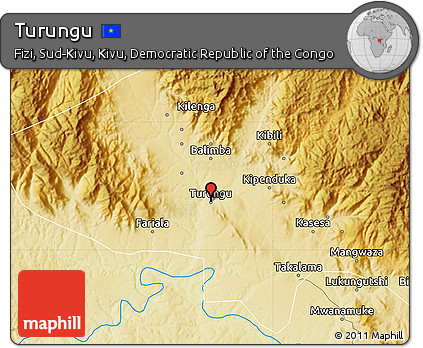 Physical Map of Turungu