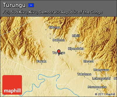 Physical Map of Turungu