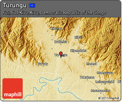 Physical Map of Turungu