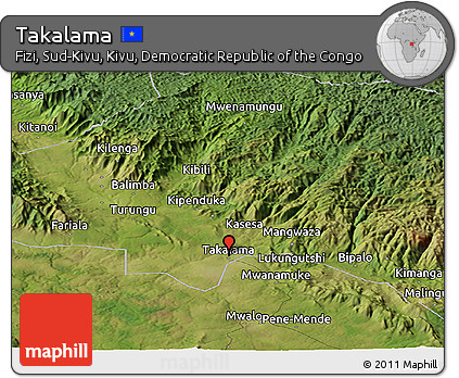 Satellite Panoramic Map of Takalama