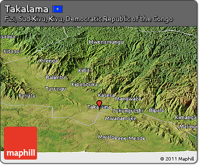 Satellite Panoramic Map of Takalama