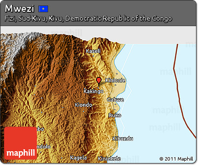 Physical 3D Map of Mwezi