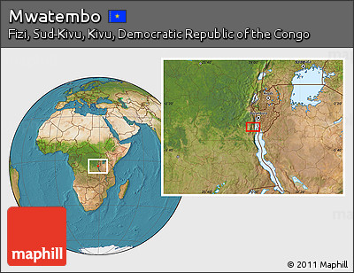 Satellite Location Map of Mwatembo