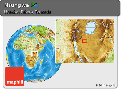 Physical Location Map of Nsungwa