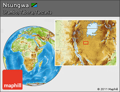 Physical Location Map of Nsungwa
