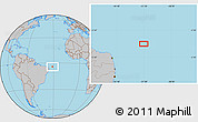 Gray Location Map of the area around 4° 1' 30" S, 31° 22' 30" W