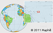 Political Location Map of the area around 4° 1' 30" S, 31° 22' 30" W