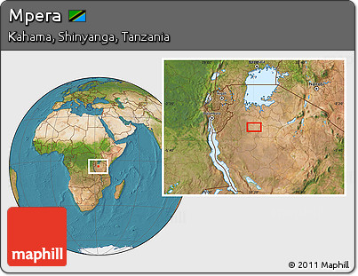 Satellite Location Map of Mpera