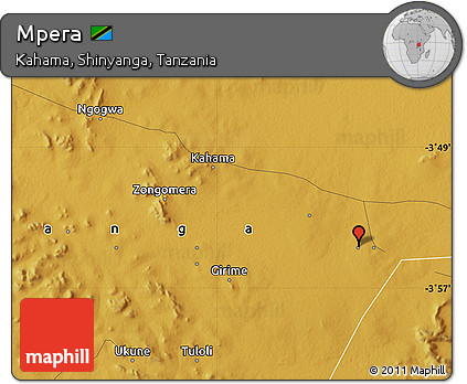Physical Map of Mpera