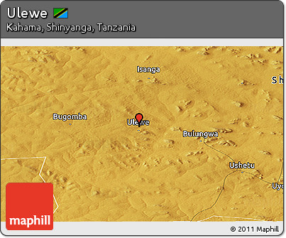 Physical Panoramic Map of Ulewe