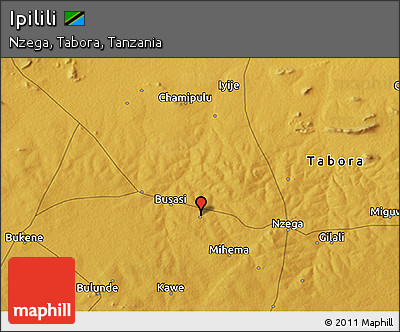 Physical 3D Map of Ipilili