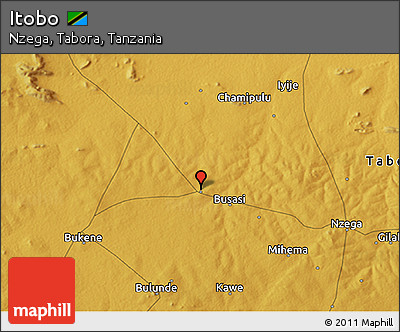 Physical 3D Map of Itobo