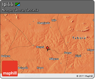 Political 3D Map of Ipilili