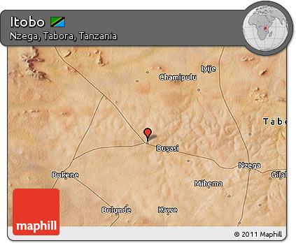 Satellite 3D Map of Itobo