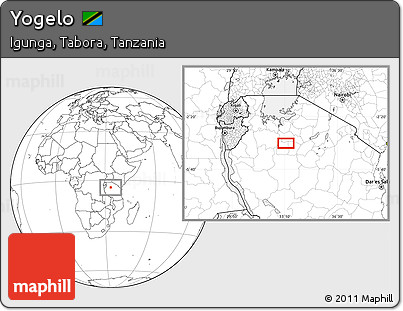 Blank Location Map of Yogelo