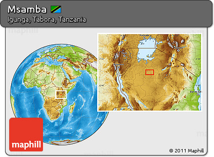 Physical Location Map of Msamba