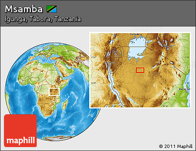 Physical Location Map of Msamba