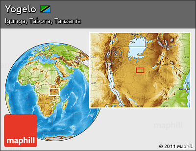 Physical Location Map of Yogelo