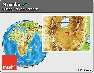 Physical Location Map of Msamba