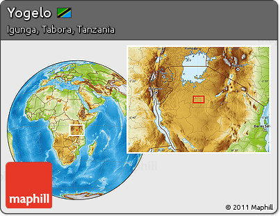 Physical Location Map of Yogelo