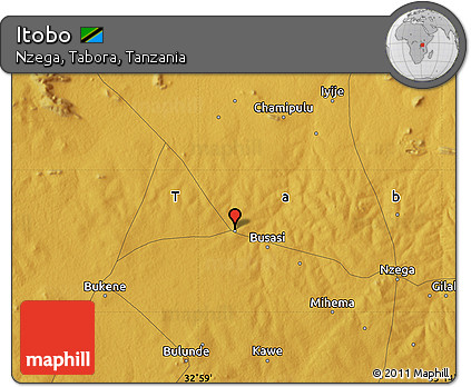 Physical Map of Itobo