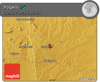 Physical Map of Yogelo