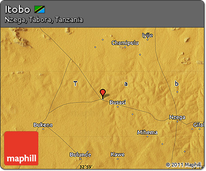 Physical Map of Itobo