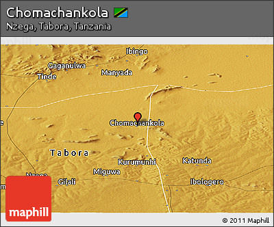 Physical Panoramic Map of Chomachankola