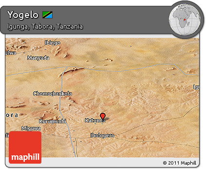 Satellite Panoramic Map of Yogelo