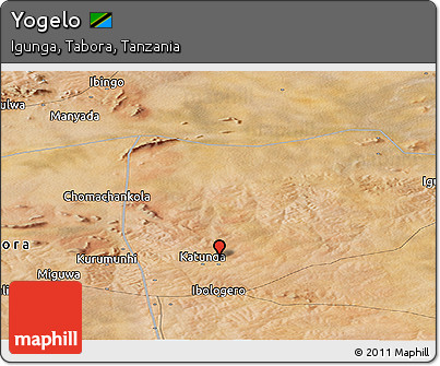 Satellite Panoramic Map of Yogelo