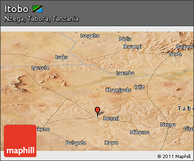 Satellite Panoramic Map of Itobo