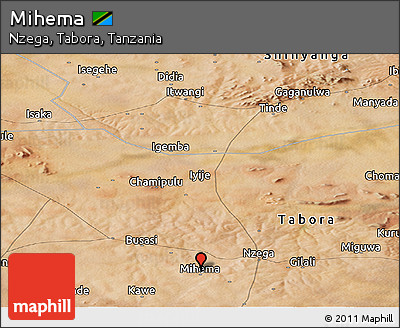 Satellite Panoramic Map of Mihema