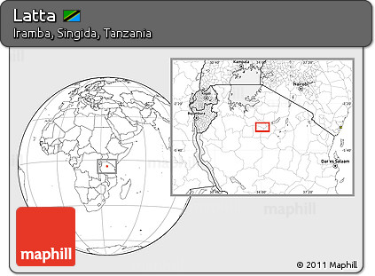 Blank Location Map of Latta