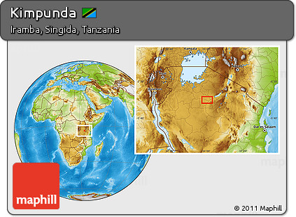 Physical Location Map of Kimpunda