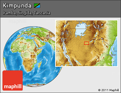 Physical Location Map of Kimpunda