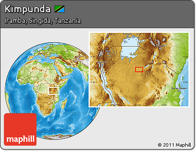 Physical Location Map of Kimpunda