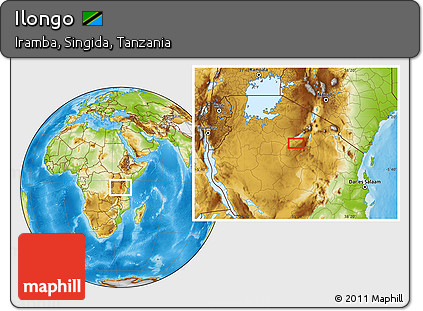Physical Location Map of Ilongo