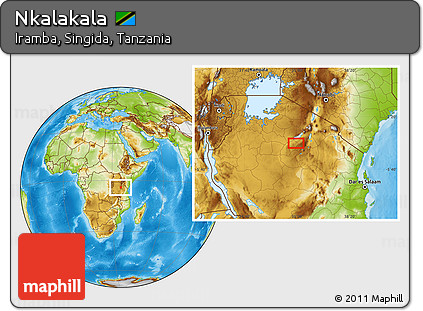 Physical Location Map of Nkalakala