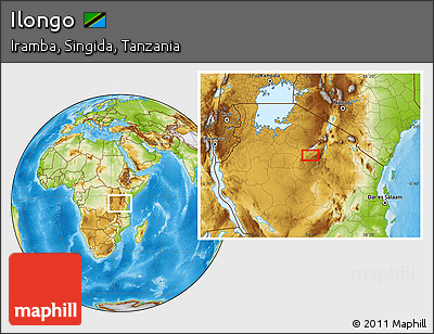 Physical Location Map of Ilongo
